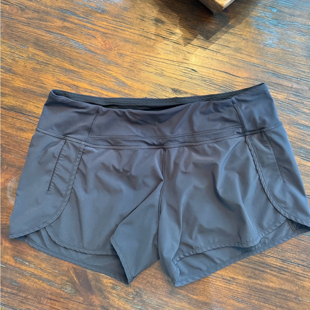 LULULEMON Speed Up Shorts 4” inseam- black, size 12